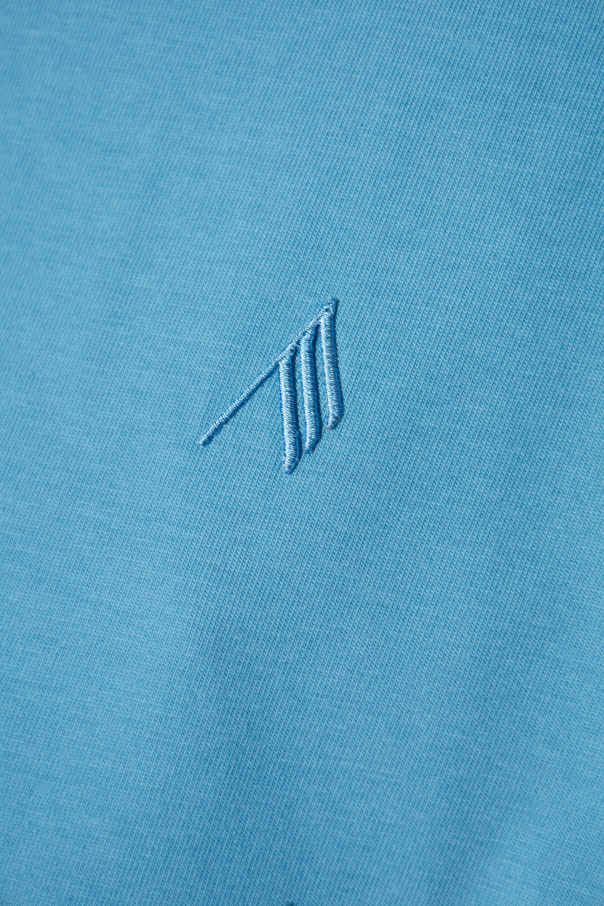 Blue T-shirt with shoulder pads The Attico - Vitkac AS